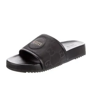 Gucci Shoes Men Gucci Slides Off The Grid Logo Patch Slides Us